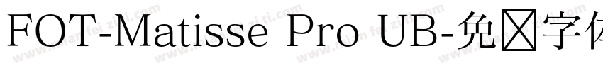 FOT-Matisse Pro UB字体转换